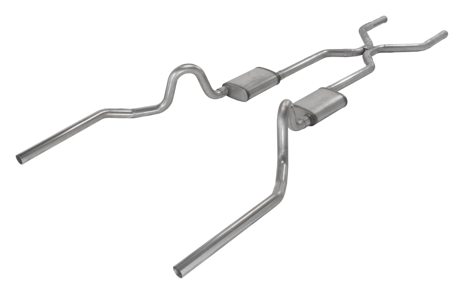 Crossmember Back w_H-Pipe Exhaust System 64-74 GM A Body